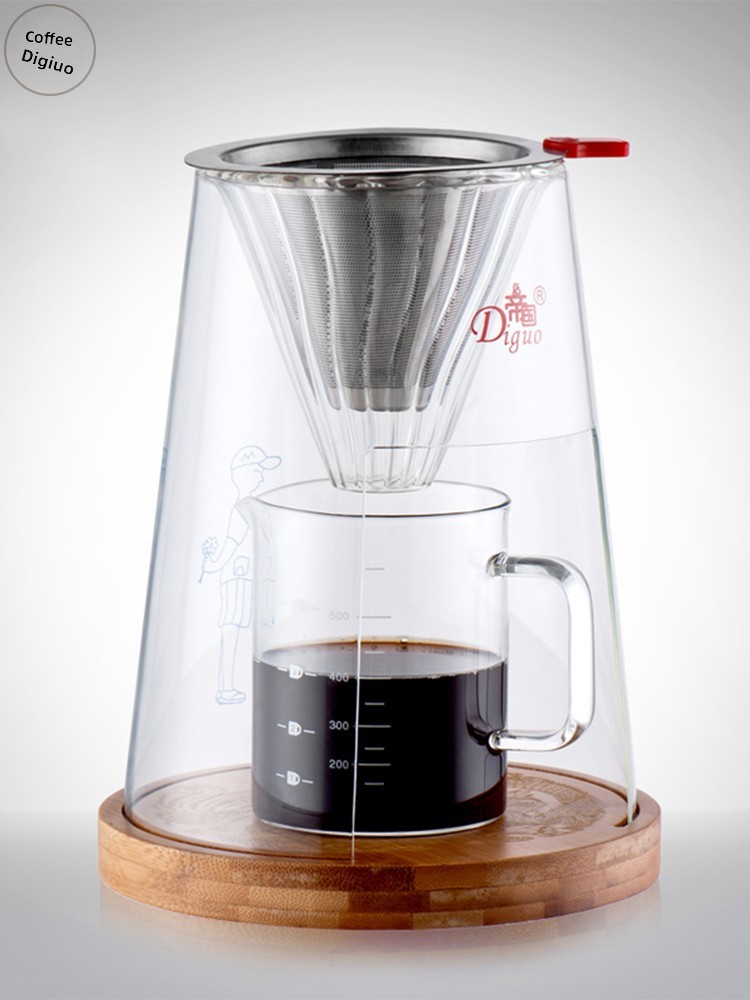 Coffee Equipment Filter - Creative Hand-Poured Glass Coffee Pot Dragon