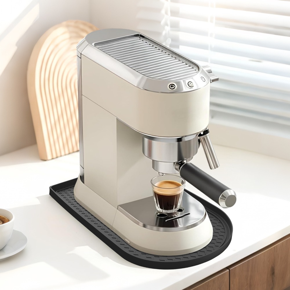 Coffee Equipment Tray - Semi Circle Silicone Coffee Mat 40x20cm