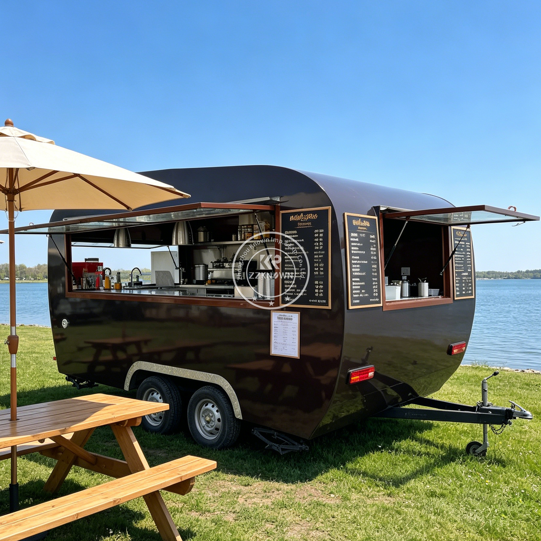 Mobile Coffee Van Equipment - Street Stainless Steel Mobile Snack Bubble