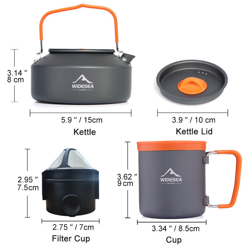 Widesea Camping Coffee Cookwar - Coffee Equipment Filter reseña y precio