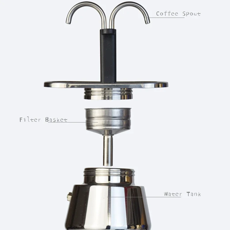 200ML Mini Moka Pot Double Tub - Hero Coffee Equipment reseña y precio