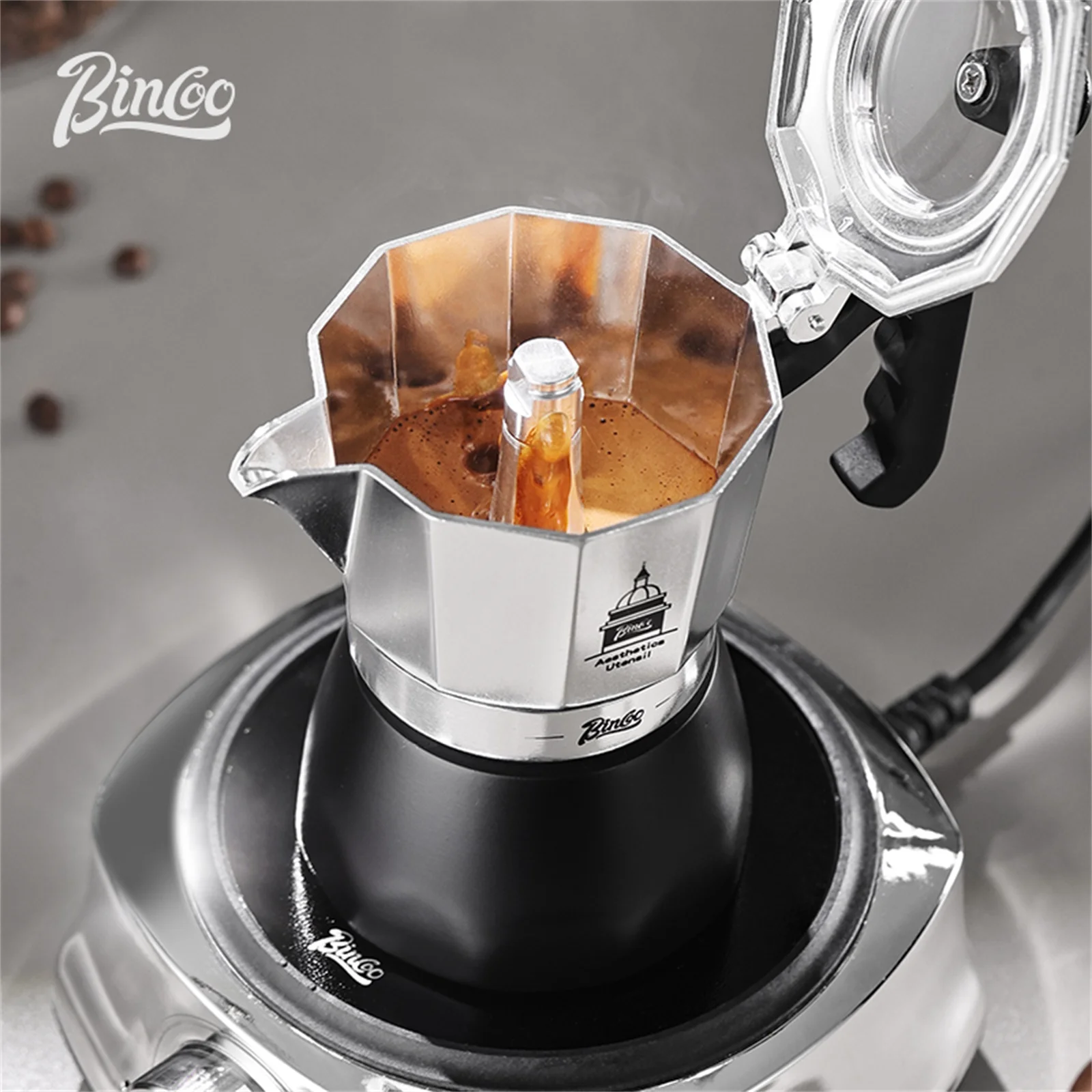 BINCOO Double Valve Moka Pot，E - Hero Coffee Equipment reseña y precio