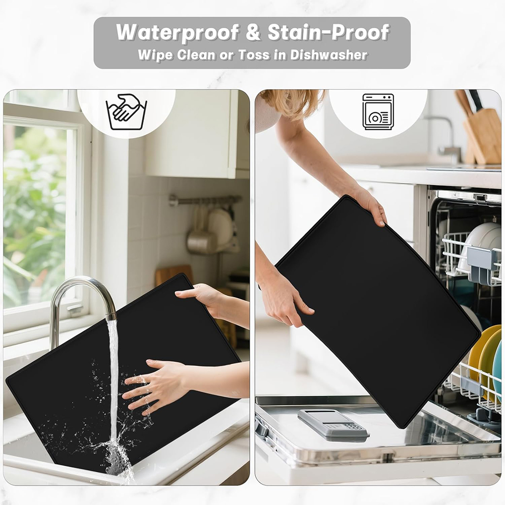 Solid Color Drying Mat Waterpr - Coffee Equipment Tray reseña y precio