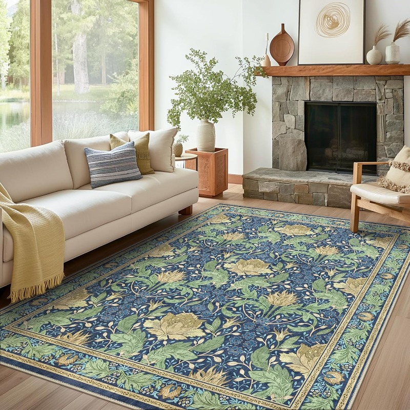 Vintage Floral Rug Carpet for  - Vintage Coffee Equipment reseña y precio