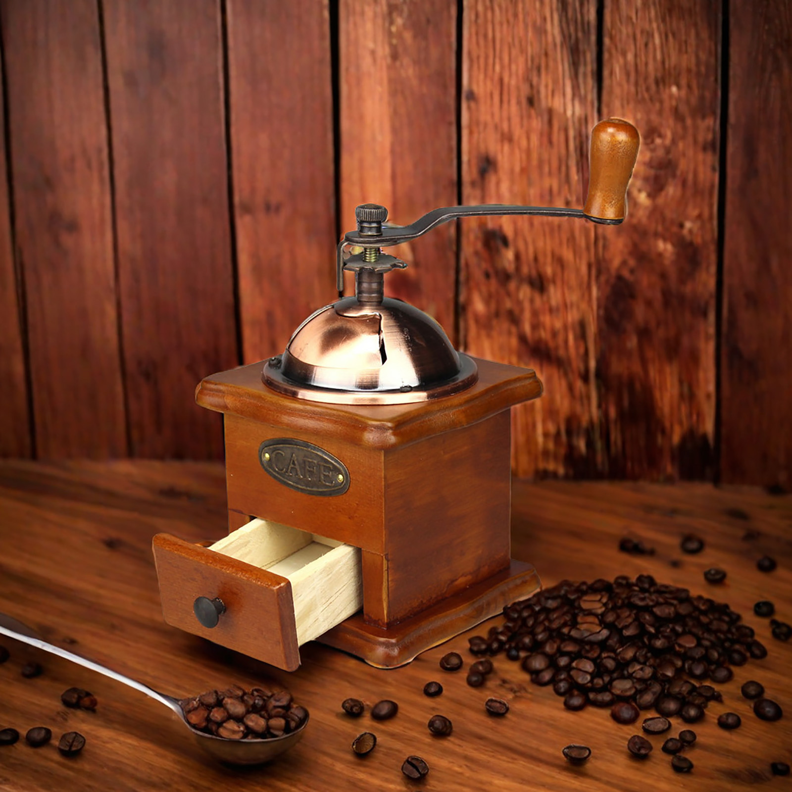 Antique Manual Coffee Grinder  - Vintage Coffee Equipment reseña y precio