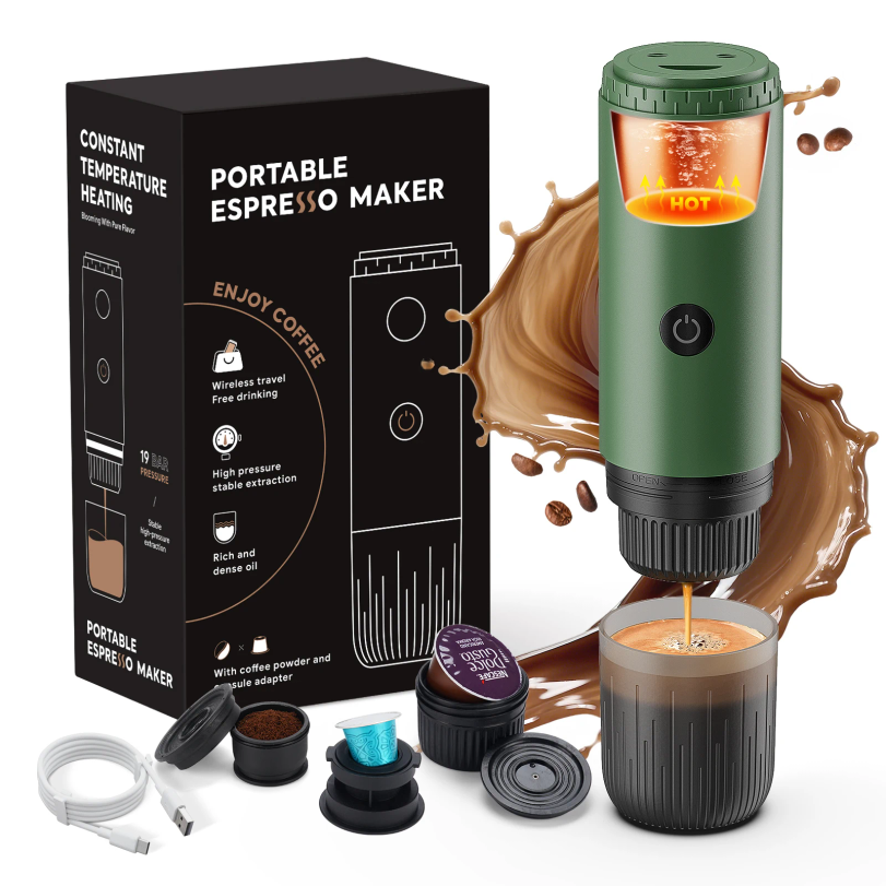 Portable Espresso Machine 3-in - Hero Coffee Equipment reseña y precio