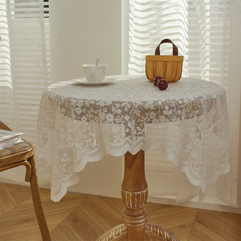 White lace tablecloth, vintage - Vintage Coffee Equipment reseña y precio