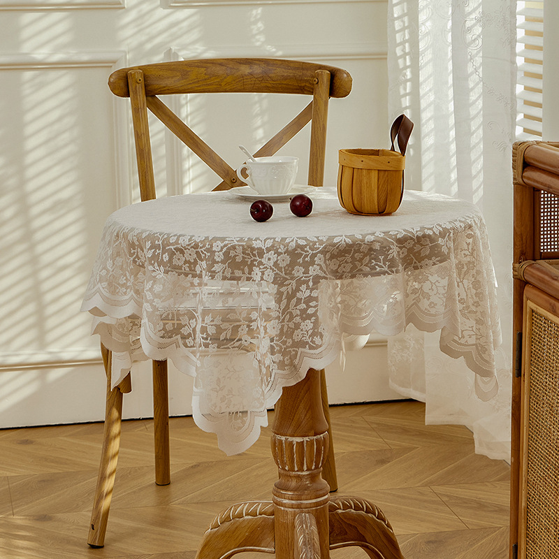 White lace tablecloth, vintage - Vintage Coffee Equipment reseña y precio