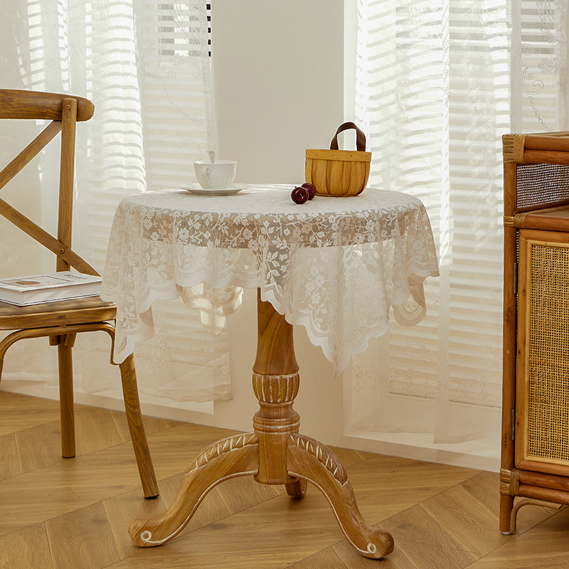 White lace tablecloth, vintage - Vintage Coffee Equipment reseña y precio