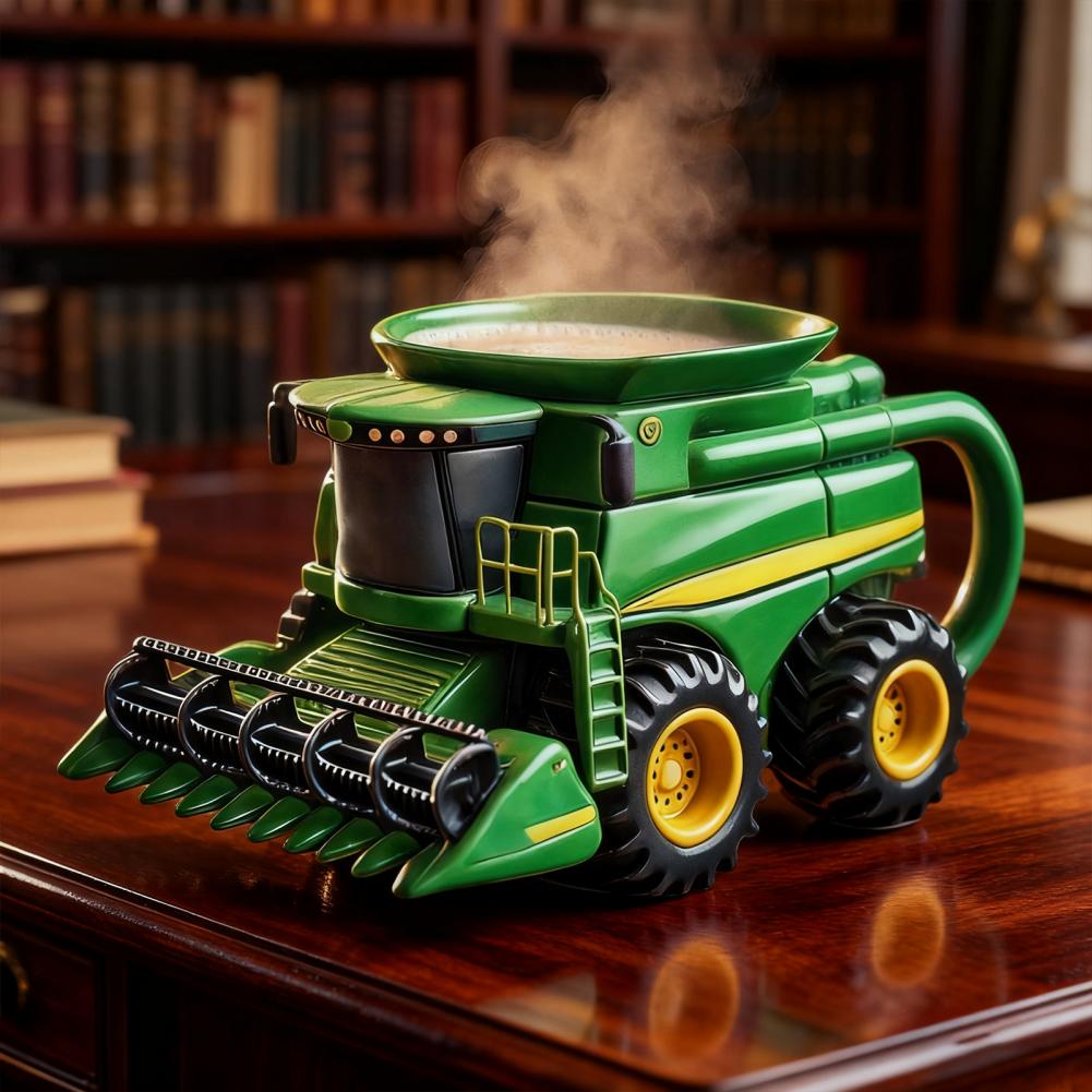 Handcrafted Tractor Coffee Mug - Vintage Coffee Equipment reseña y precio