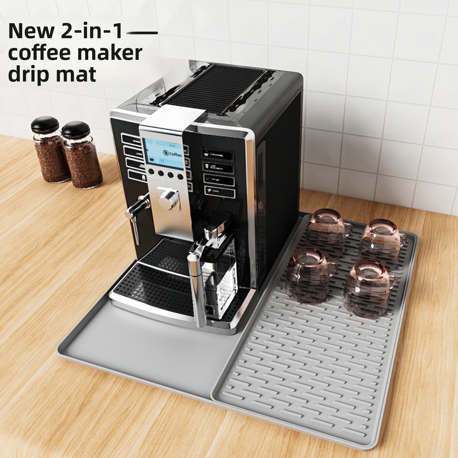 Silicone Coffee Machine Mat No - Coffee Equipment Tray reseña y precio