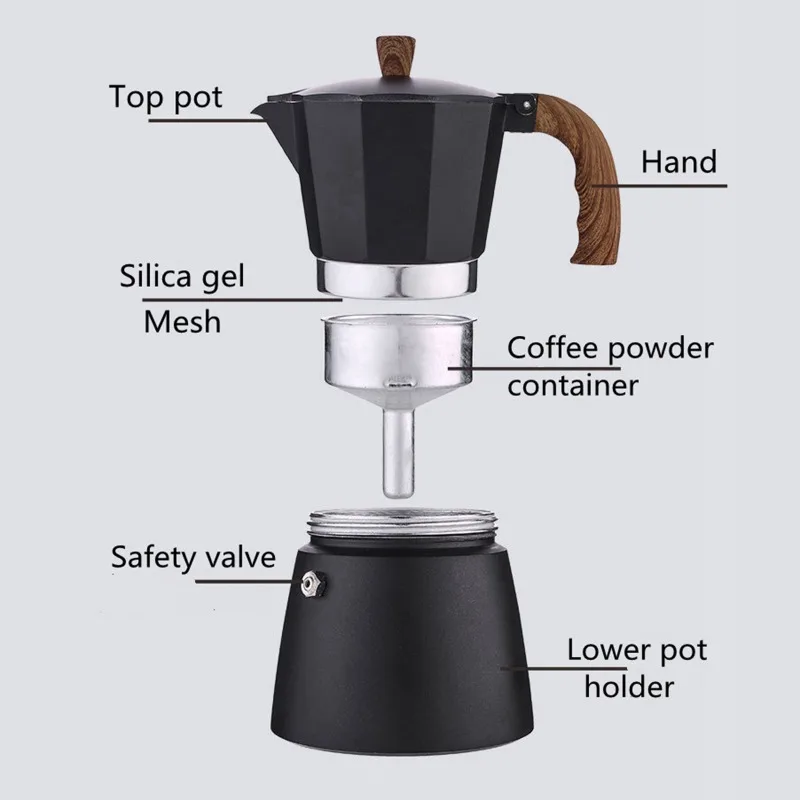 JUSTINLAU Coffee Moka Pot 150m - Hero Coffee Equipment reseña y precio