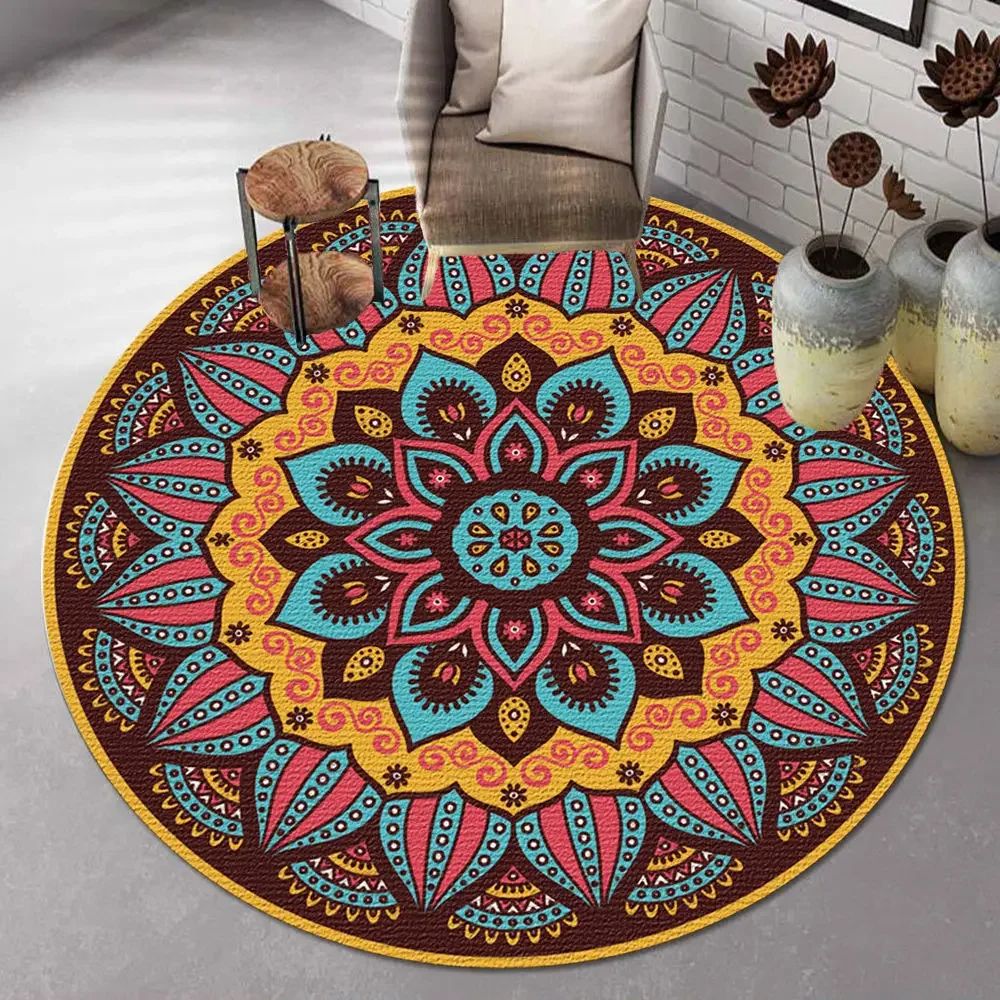 Bohemian Mandala Round Carpet  - Vintage Coffee Equipment reseña y precio