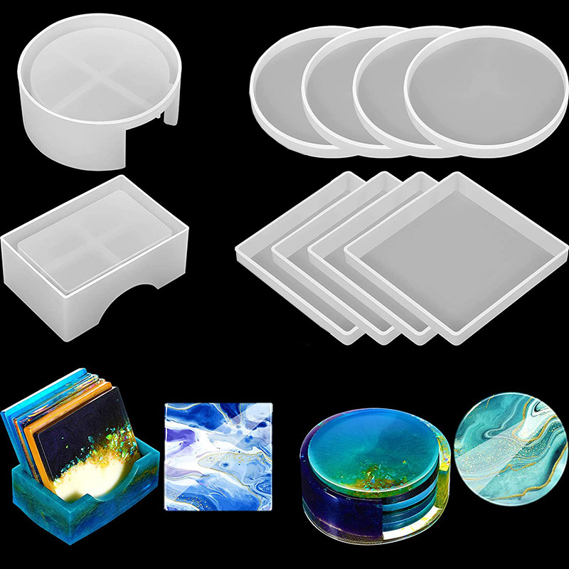 Round Square Coaster Silicone  - Coffee Equipment Tray reseña y precio