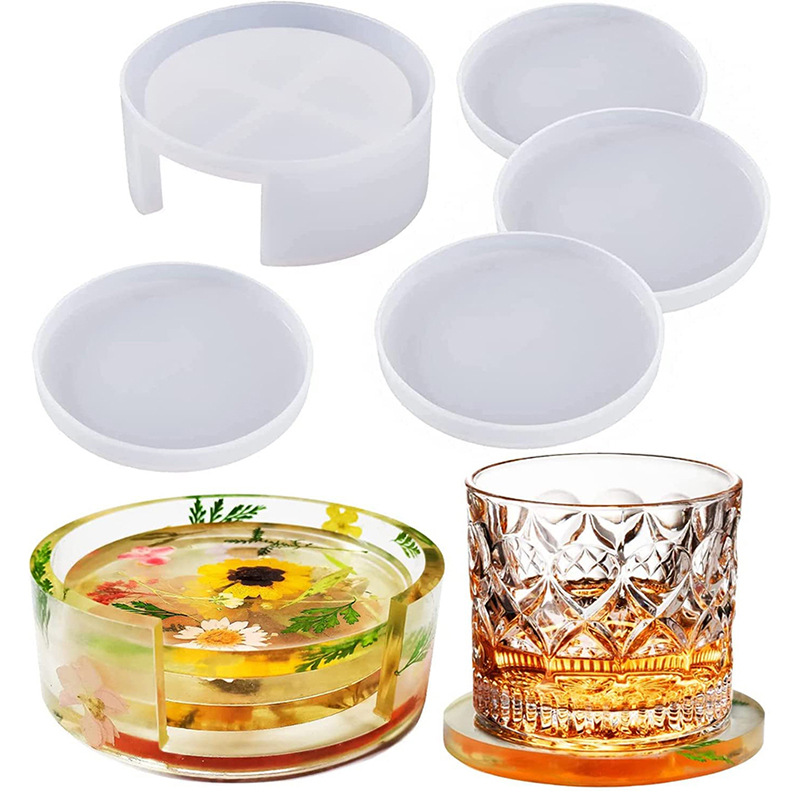Round Square Coaster Silicone  - Coffee Equipment Tray reseña y precio