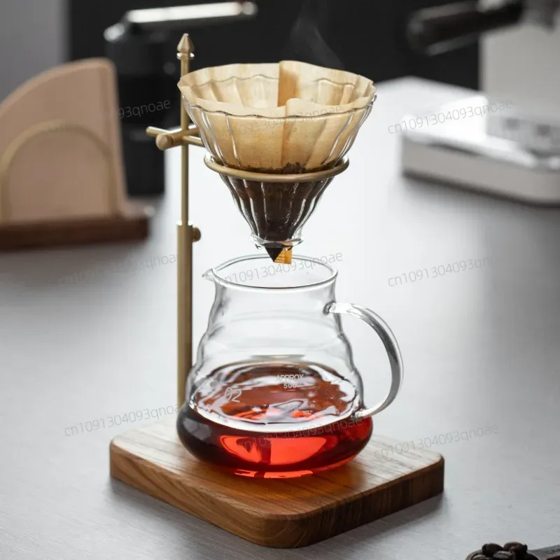 HeMu Solid Wood Brass Hand Bre - Coffee Equipment Filter reseña y precio