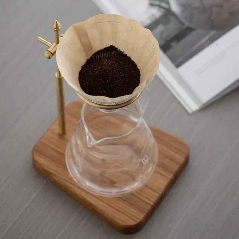 HeMu Solid Wood Brass Hand Bre - Coffee Equipment Filter reseña y precio