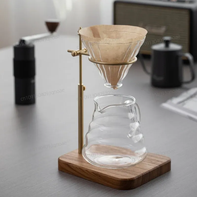 HeMu Solid Wood Brass Hand Bre - Coffee Equipment Filter reseña y precio